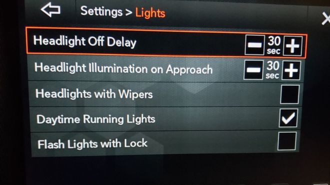 Headlight Illumination On Approach