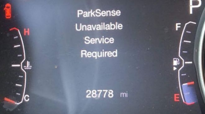 ParkSense Unavailable Service Required Image